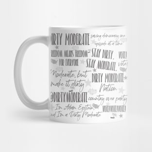 Dirty Moderate Toile Mug